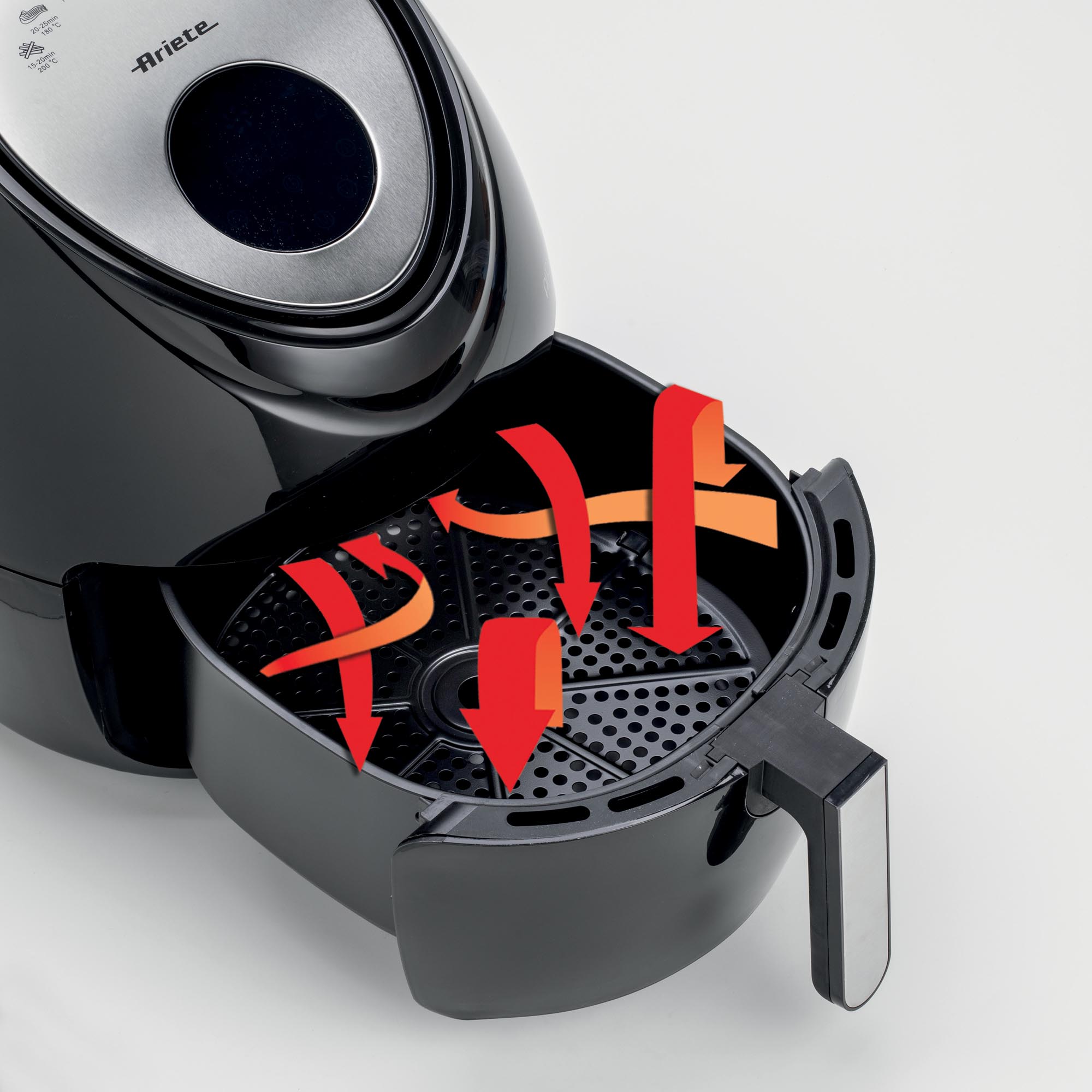 Friggitrice ad aria 7 Litri, Airy Fryer XXL, Ariete 4618 Rosso