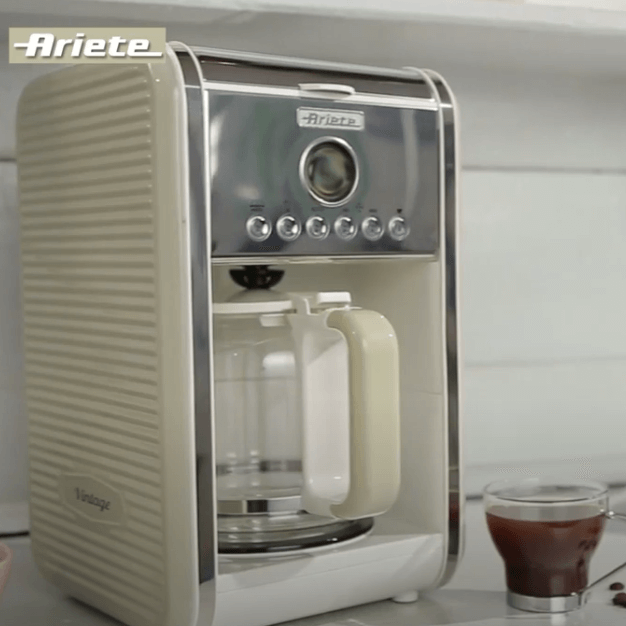 Ariete Krug Becher Bicchiere Beige Maschine Caffè in Filter Weinlese 1342 