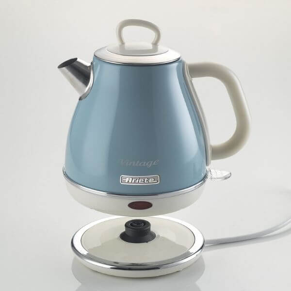 bollitore elettrico vintage 1 litro ariete 2868 tè infusi e tisane base cordless