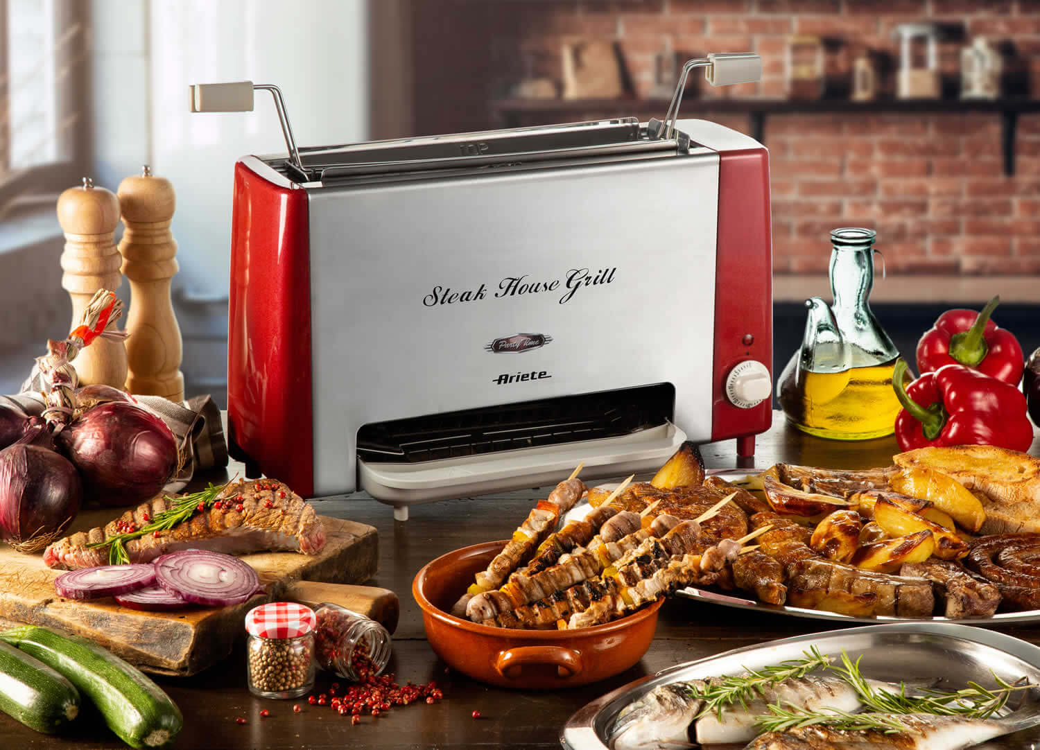 grill steak house grill électrique vertical party time ariete 730