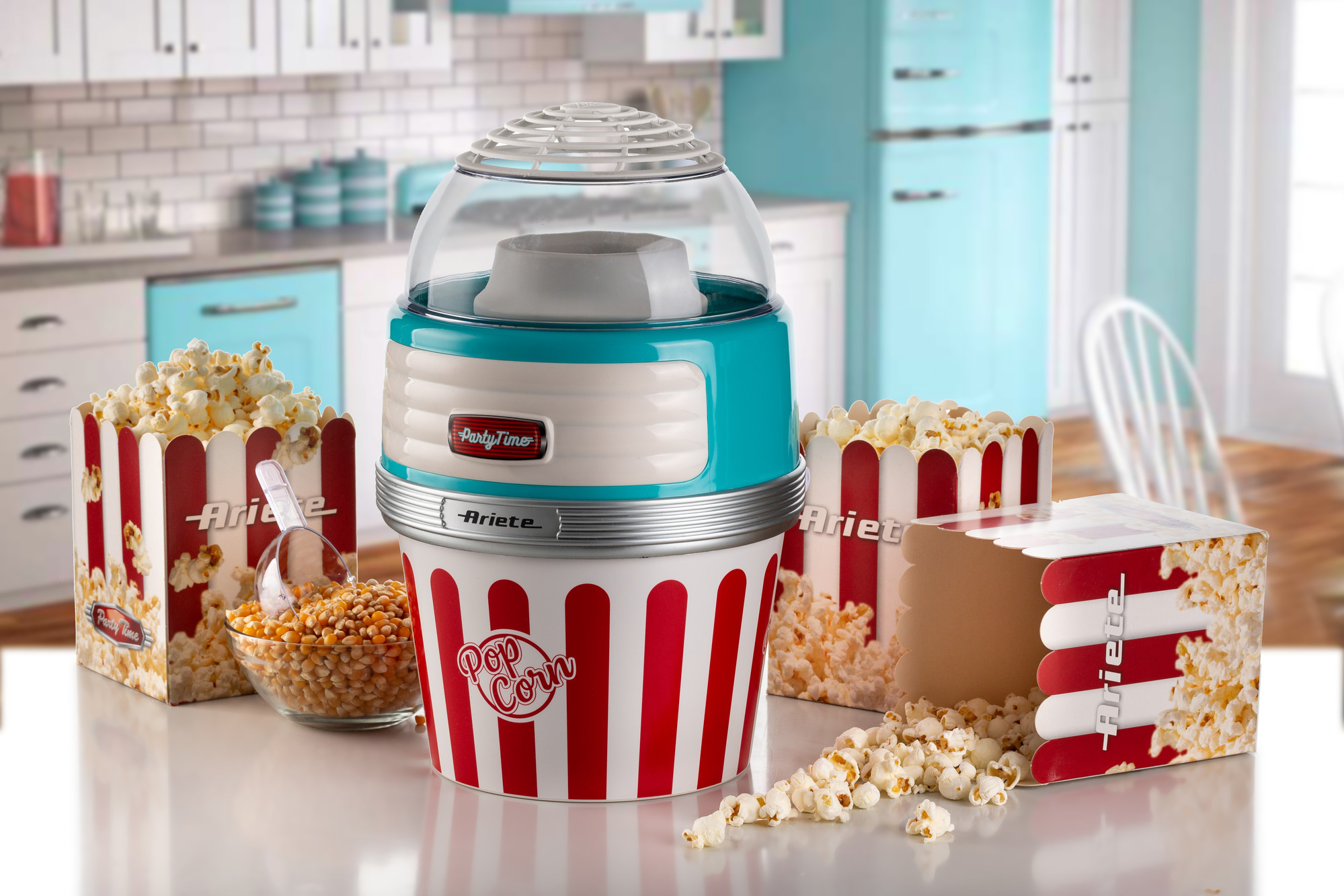 macchina per pop corn xl ariete party time 2957 azzurro