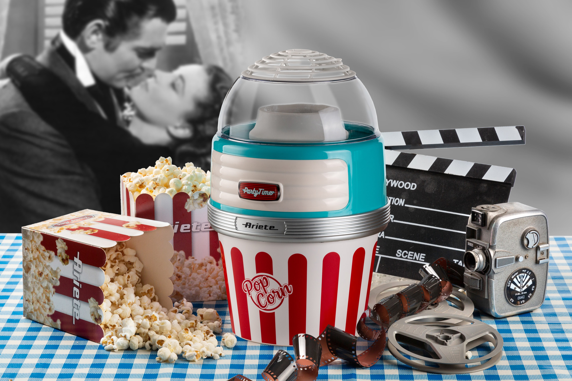 €32,99 (prima €37,11) Ariete Pop Corn Party Time 2956, Macchina Pop Corn  con Cottura ad Aria Calda, Incluso Dosatore, 60gr di Pop Corn in 2 Minuti,  1100 W, Rosso