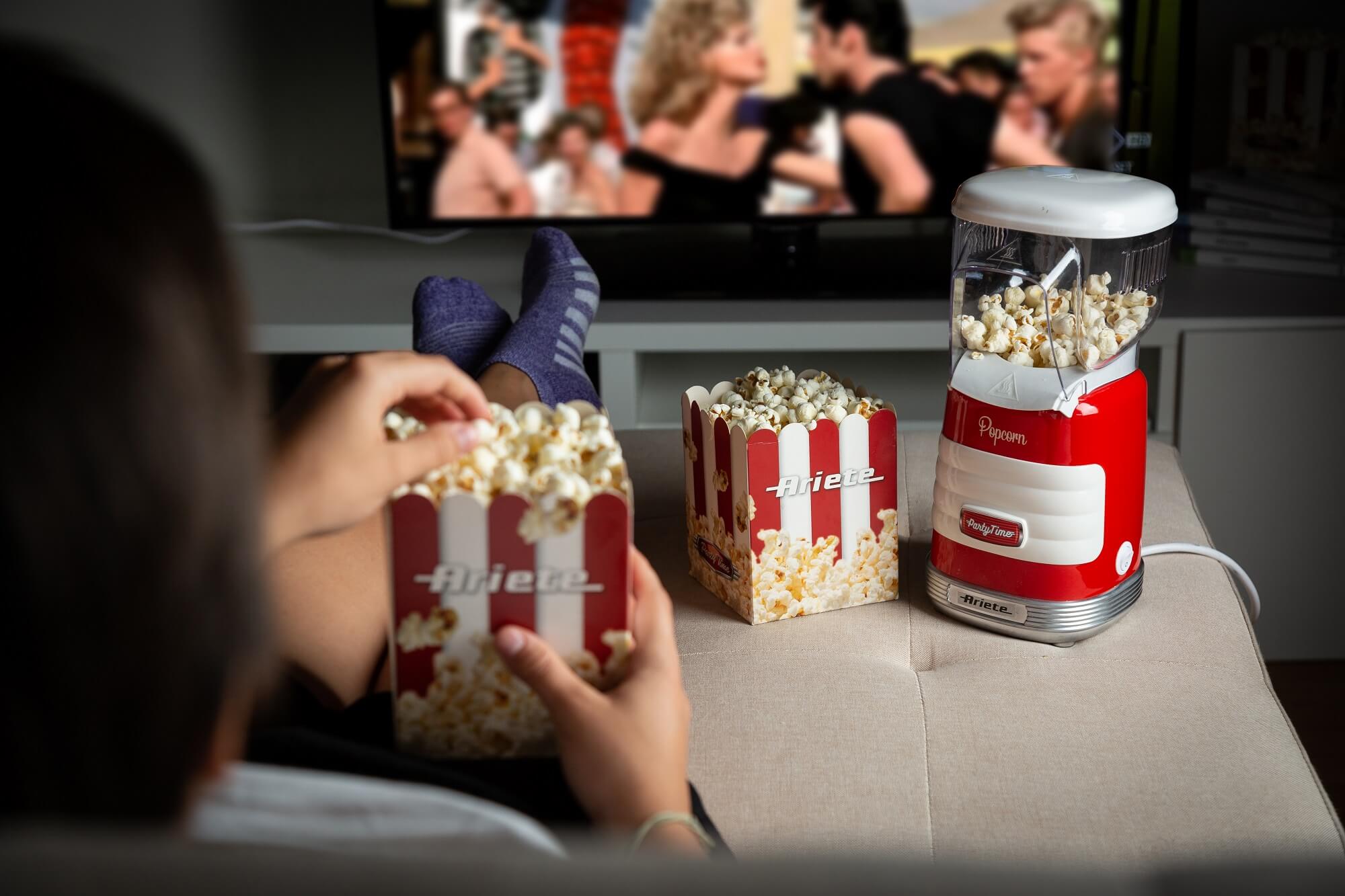 macchina per popcorn party time ariete 2956 rosso