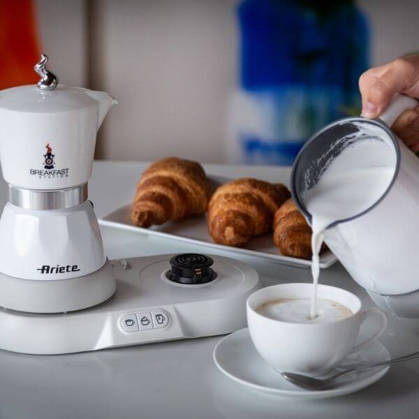 Set moka elettrica, bollitore e montalatte, Breakfast Station