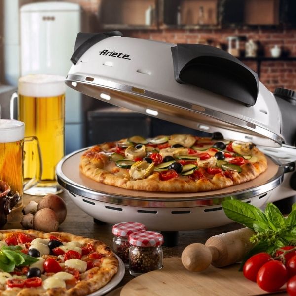 Ariete 917 Forno Pizza - Pizza in 4 minuti - Piastra in pietra