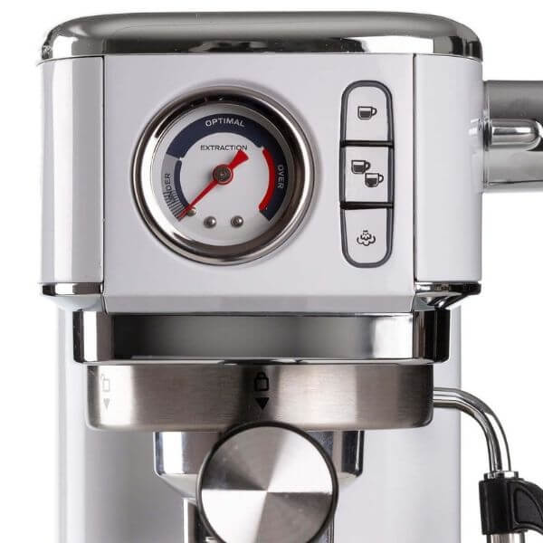 ARIETE 1380 Macchina da caffe in metallo, compatibile con caffe in polvere  e cialde ESE, 1300 W, Capacita 1,1 L, 15 bar di pressione, Filtro 1 o 2  tazze, Dispositivo Cappuccino, Silver