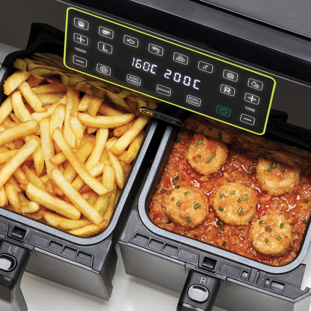 Friggitrice ad aria con doppio cestello, Airy Fryer Dual, Ariete 4623