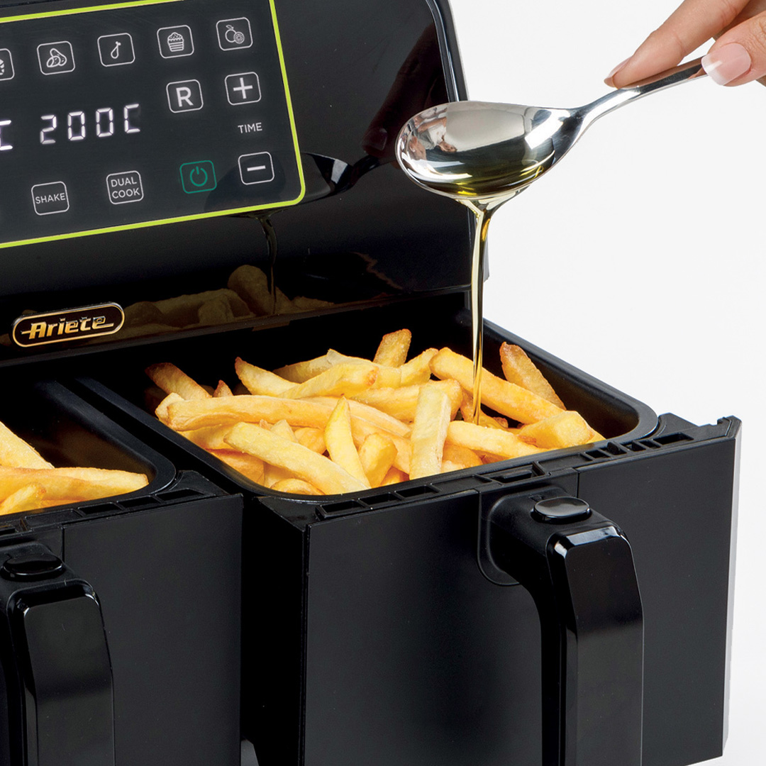 Double basket air fryer, Airy Fryer Dual Metal