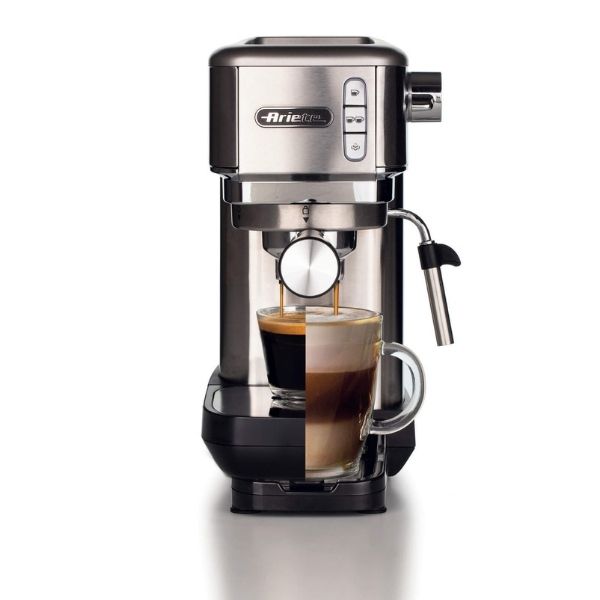 Ariete Home Italian Semi-automatic Retro Coffee Maker Small Professional  Concentrated Steam One Milk Foam Coffee