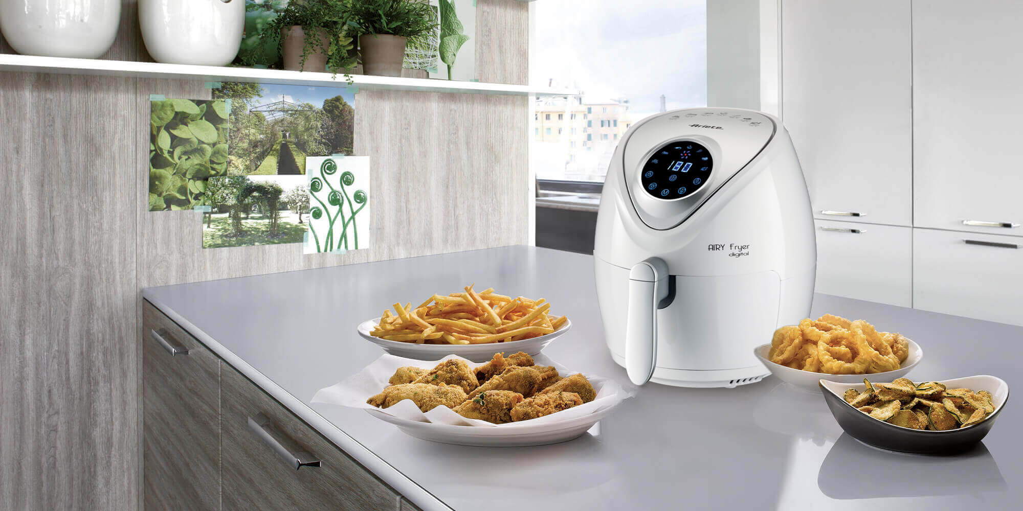 ARIETE 4616 Airy Fryer Digital, Friggitrice ad Aria Digitale, Capacita 2,6 L,  1300 W, Time '60 minuti, 7 programmi, Nera, Friggitrici ad aria in Offerta  su Stay On