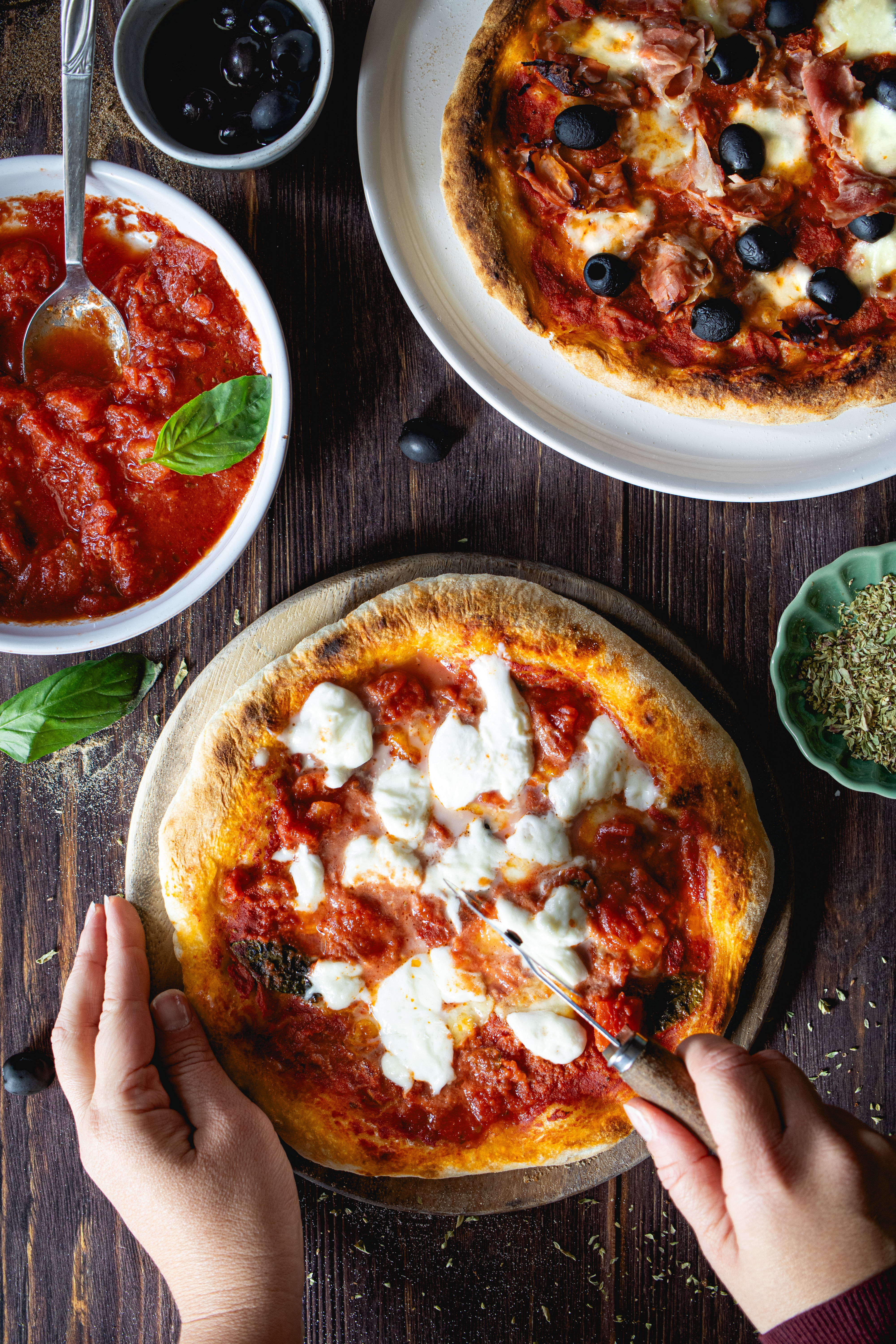 Forno Pizza Doppio per 2 pizze, Pizzeria Ariete Rosso