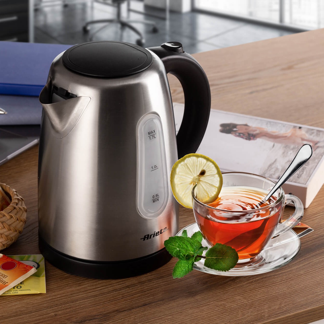 herbal teas and tea with Ariete kettle