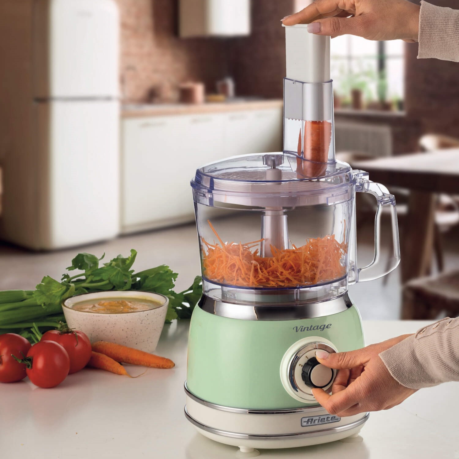Ariete Robot Da Cucina Gourmet 1570 - 3 In 1: Sbattitore, Frullatore A Immersione E Chopper, Senza Fili