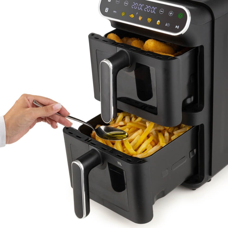 friggitrice ad aria ariete doppia verticale