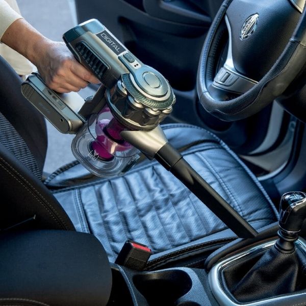 aspira sedili e interni auto scopa elettrica cordless motore digitale 22v digital lithium 2758 rosa