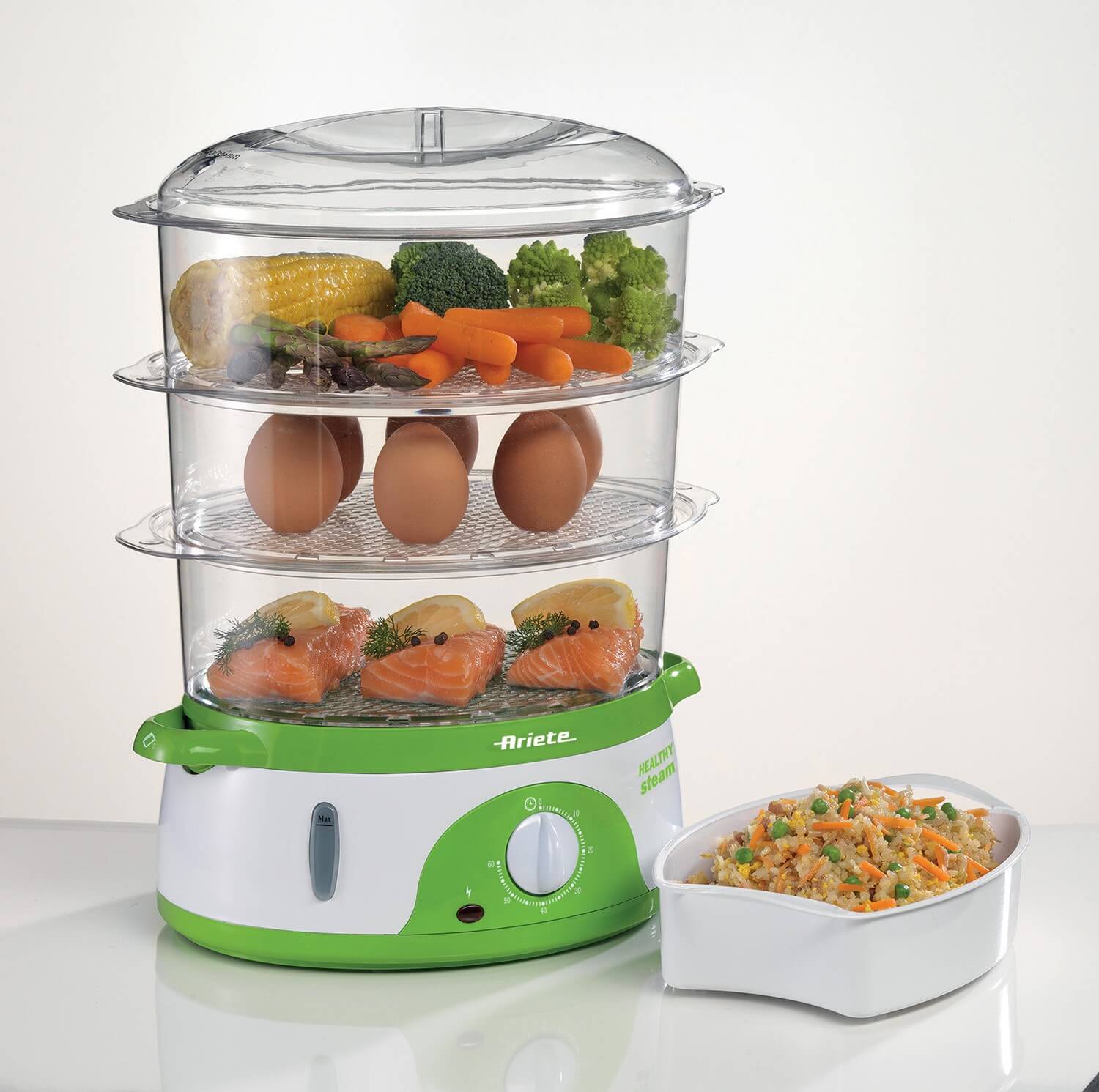 Vaporiera elettrica per cucinare sano e con gusto Healthy Steam Ariete Store