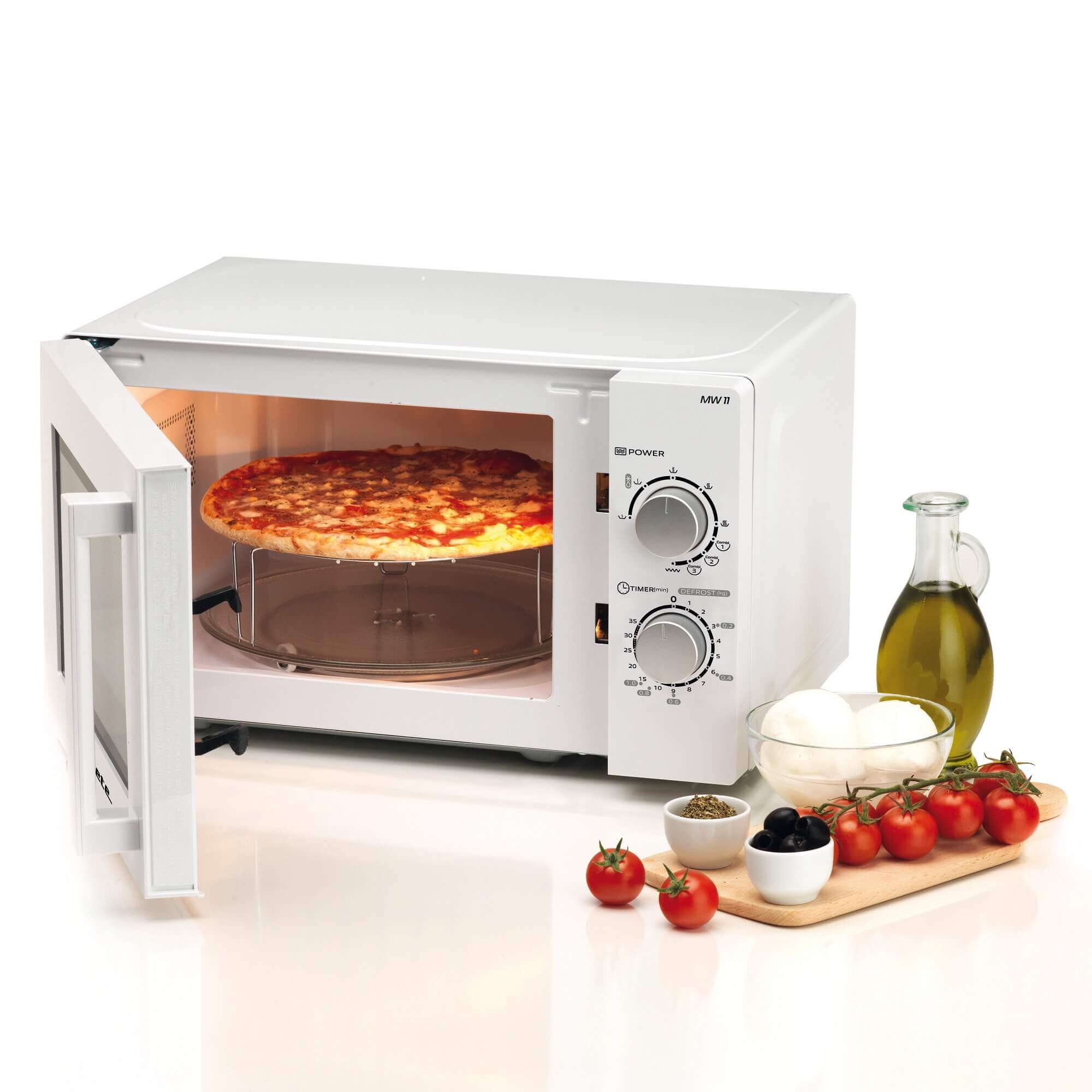 Mini Forno Microonde Indipendente, 800 W 12 L Forno A Microonde, Forno A  Microonde Meccanico Controllo Uniforme Della Temperatura, Facile Da Pulire