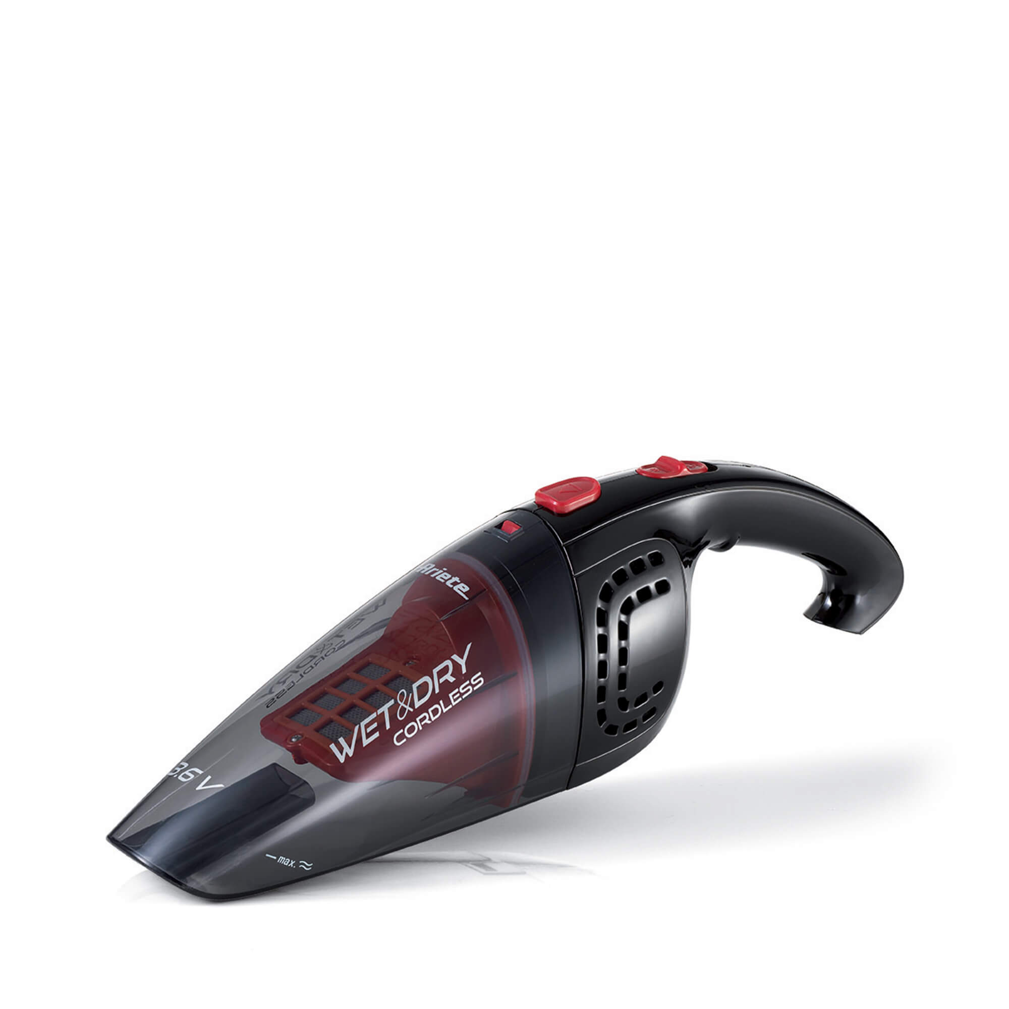 Ariete 2474 Wet & Dry cordless - Aspirabriciole e liquidi senza fili - batteria ricaricabile - accessori inclusi - Viola e Nero