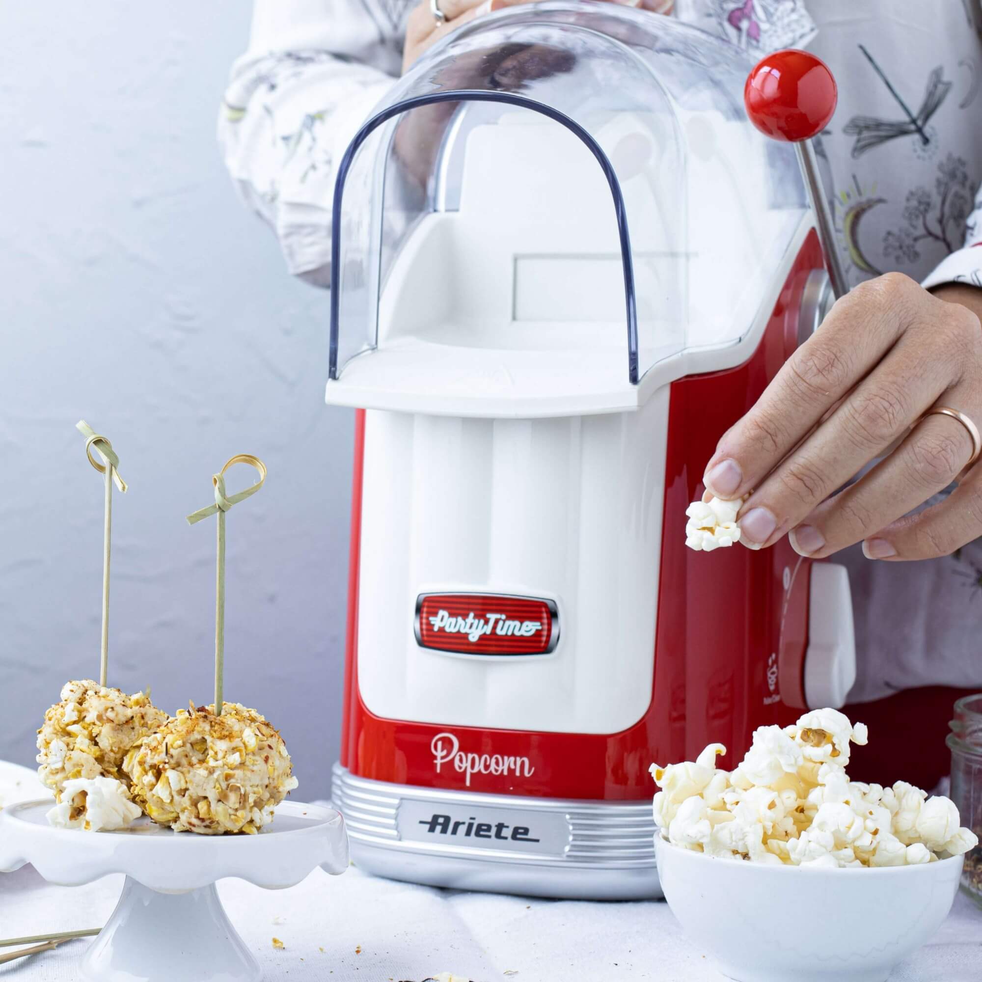 Ariete 2957 macchina per popcorn Blu, Rosso, Bianco 1100 W