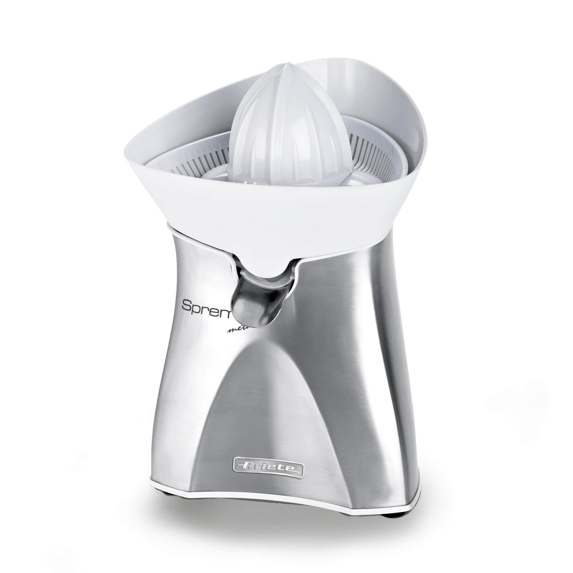 Image of Ariete 407 Spremì Metal - Spremiagrumi elettrico - movimento rotatorio alternato - doppio cono - 60 Watt - Argento