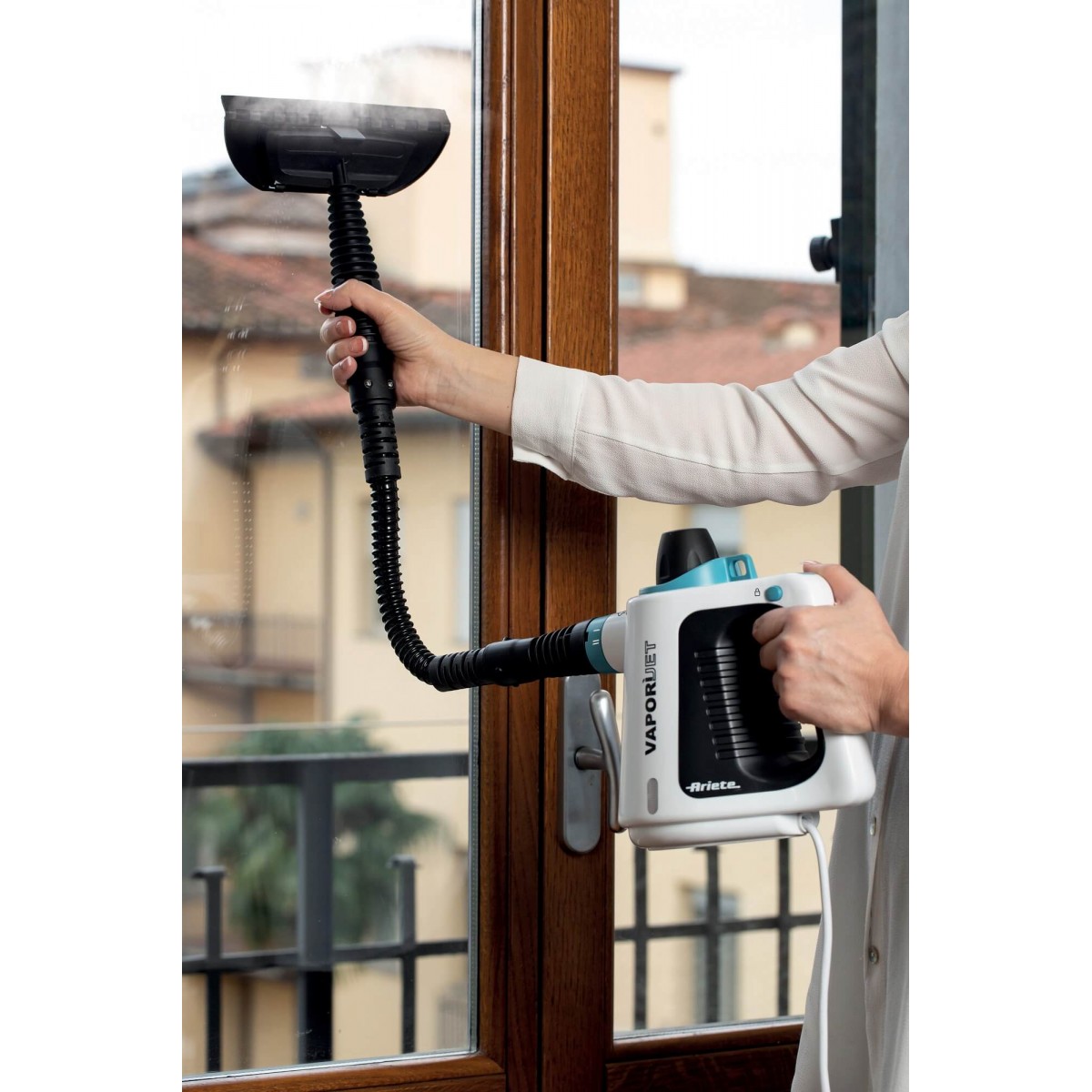 Pulitore A Vapore Portatile Avilia 1050W | 7 Accessori, Serbatoio 350 Ml, Vapore A 100°C Per Igienizzare Senza Chimici