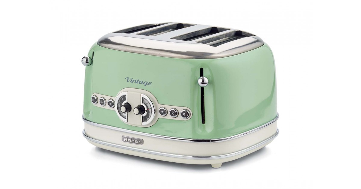 Tostapane Toaster Vintage 4 Fette Verde Ariete Store