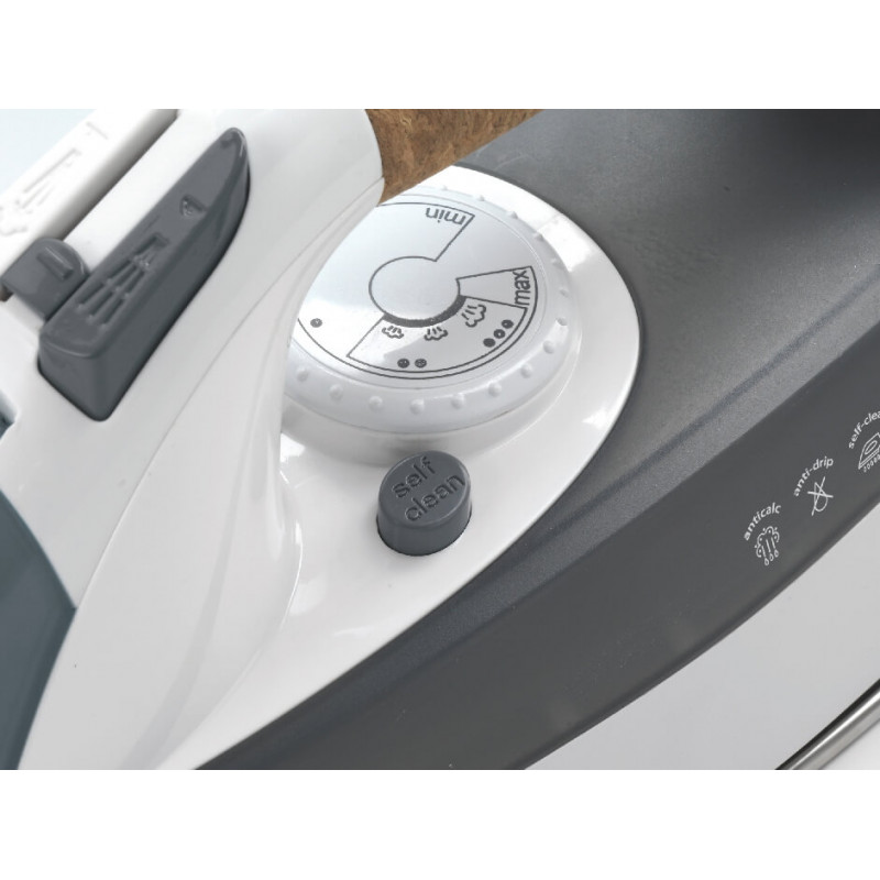 ARIETE - STEAM IRON 6232 GREY - FERRO DA STIRO CON PIASTRA