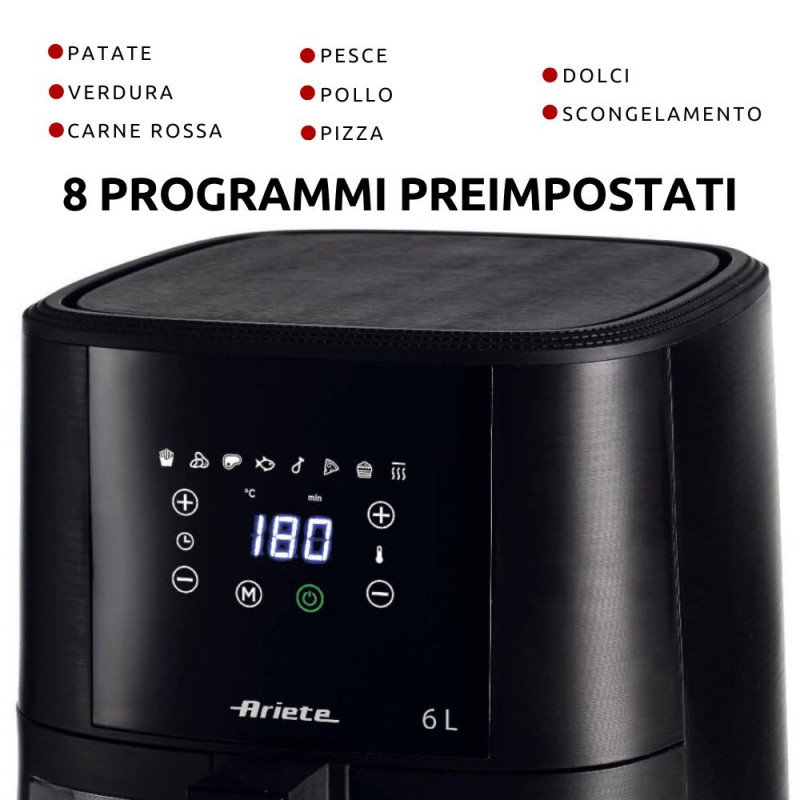 Friggitrice Ad Aria 4.5 Litri XL - Friggitrice Con Timer E Temperatura Regolabile, Cestello Rimovibile - Foto 9