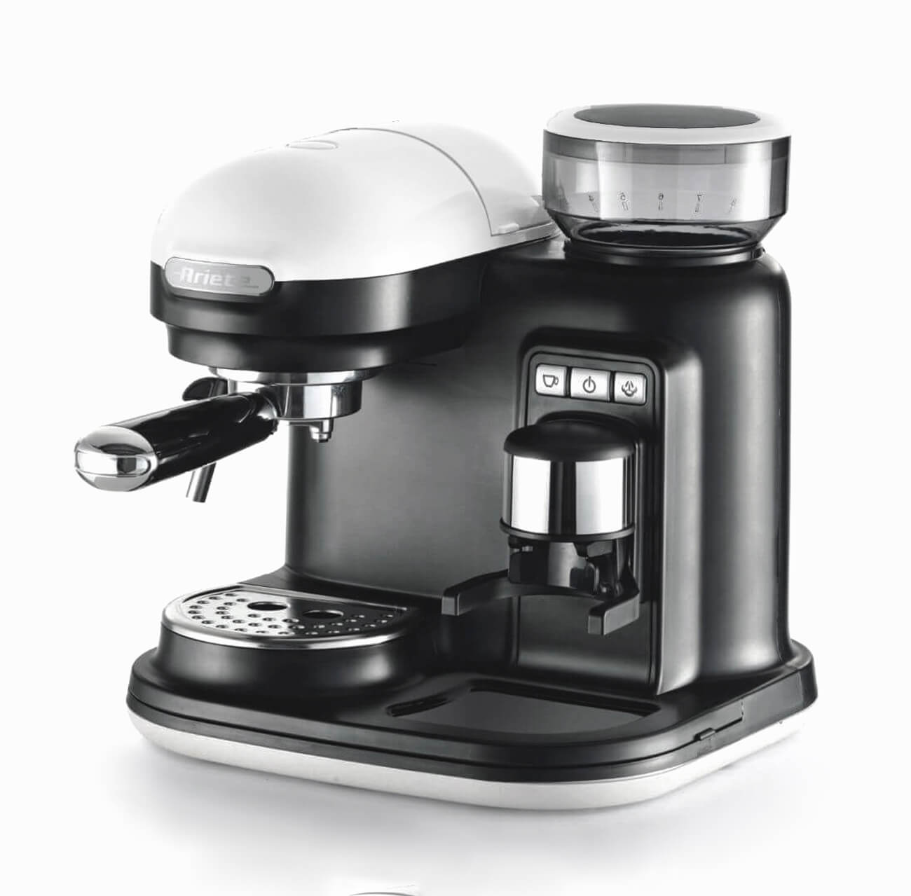 Macchina per caffè espresso con macinacaffè Moderna, Ariete 1318 Bianco