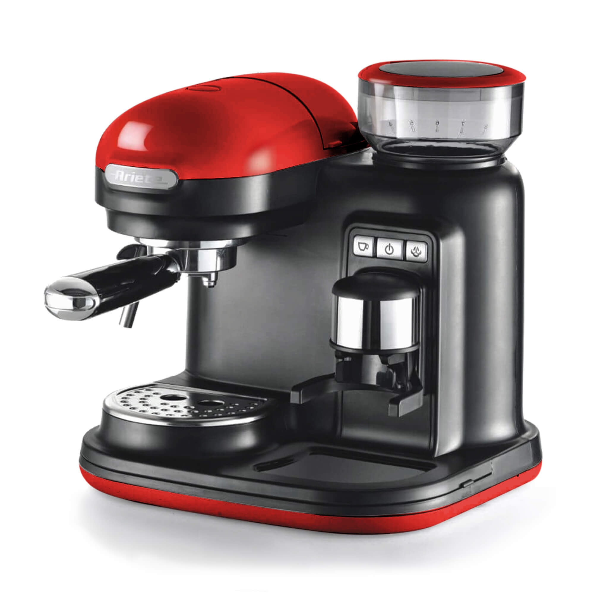 ARIETE Moderna 1318 Bean to Cup Coffee Machine - Red & Black, Red,Black