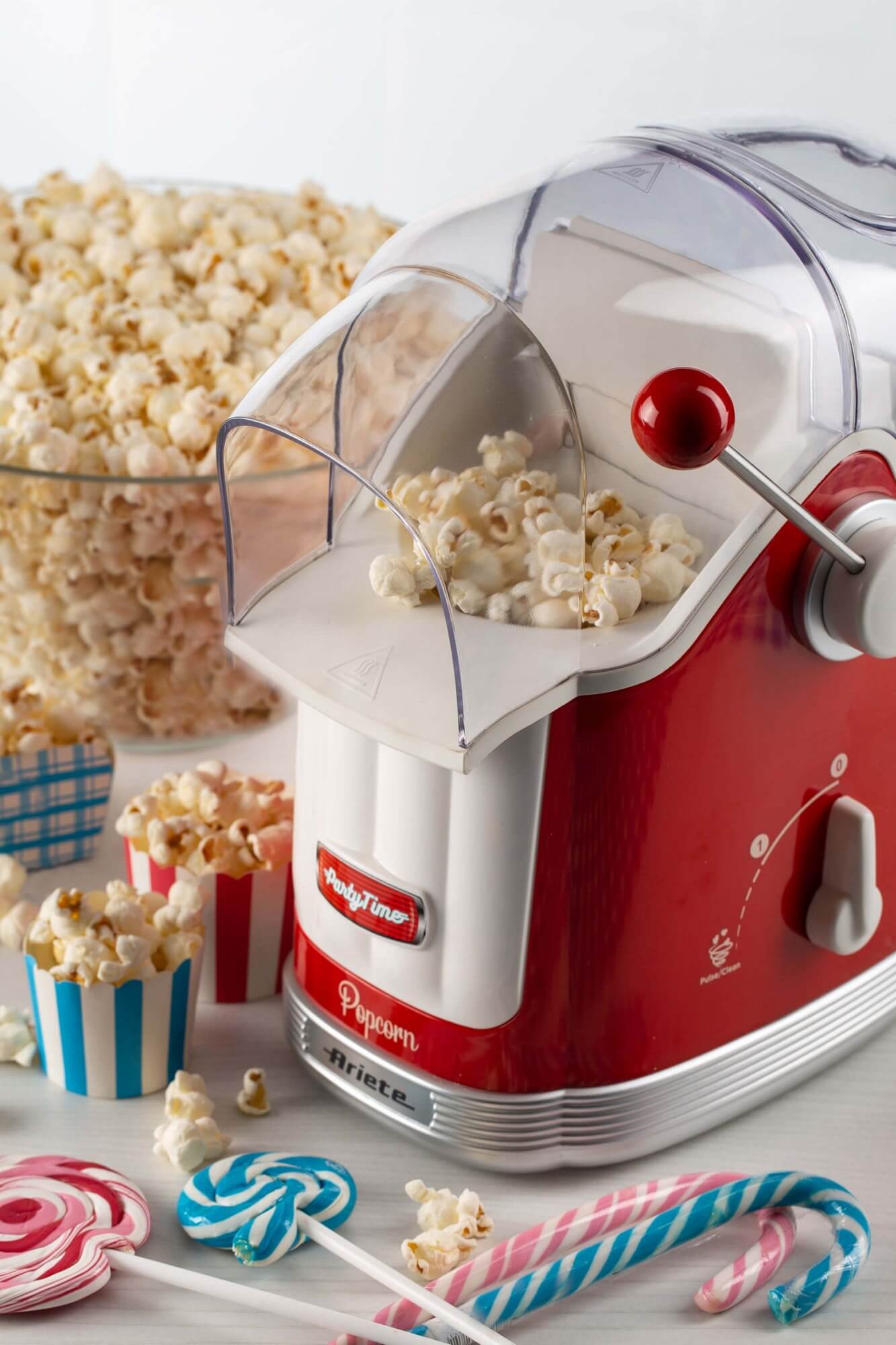 Macchina per pop corn, Pop Corn Maker, Party Time, Ariete 2958 Rosso