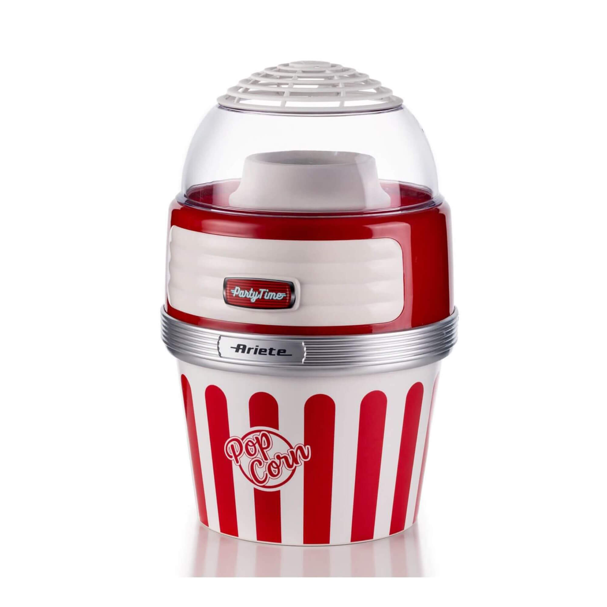 Ariete 2957 Pop Corn XL Party Time - Macchina per Popcorn - Scoppia 60gr di Mais in 2 minuti con Aria Calda - Ciotola Estraibile - 1100 Watt - Rosso